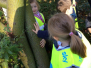 EYU planting bulbs in the cemetery