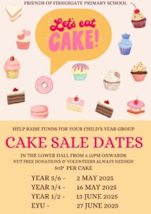 Y1/2 Cake Sale!